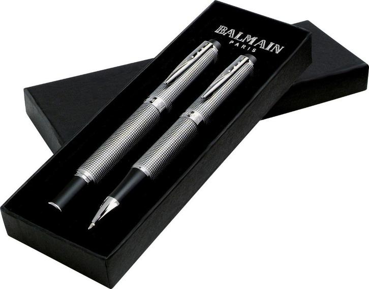 Balmain Monaco vintage Pennenset nieuw  in doos, Verzamelen, Pennenverzamelingen, Nieuw, Pennenset, Overige merken, Met doosje