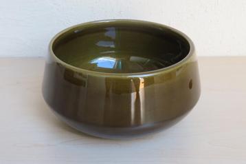 Vintage groene porceleinen kom beschikbaar voor biedingen