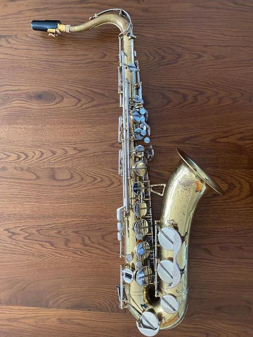 Prima Tenorsax, Muziek en Instrumenten, Blaasinstrumenten | Saxofoons, Gebruikt, Tenor, Met koffer, Ophalen