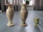 Onyx - 2 vazen en een uil, Ophalen of Verzenden