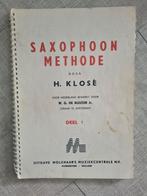 Saxophoon (saxofoon) Methode H.Klosé deel 1, Ophalen of Verzenden, Gebruikt