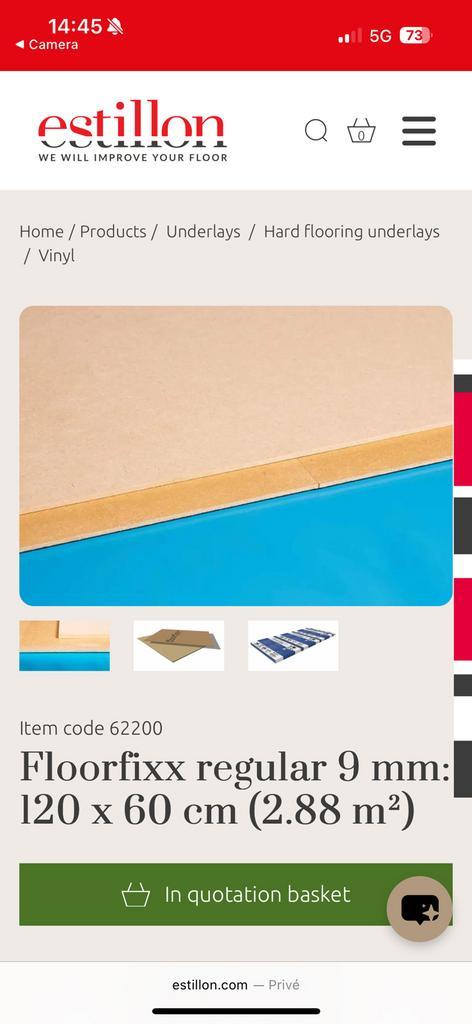 Estillon Ondervloer - 4 Pakken (Nieuw/Gebruikt), Doe-het-zelf en Verbouw, Isolatie en Afdichting, Zo goed als nieuw, Vloerisolatie