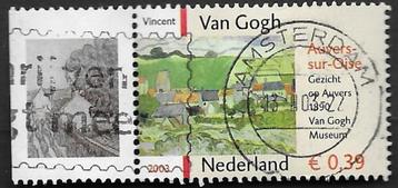 Zegel van Gogh, gezicht op Auvers, met Tab. NVPH 2150. beschikbaar voor biedingen