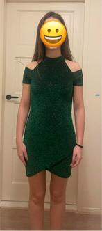Groene glitter jurk maat 158/164, Gebruikt, Meisje, Coolcat, Ophalen of Verzenden