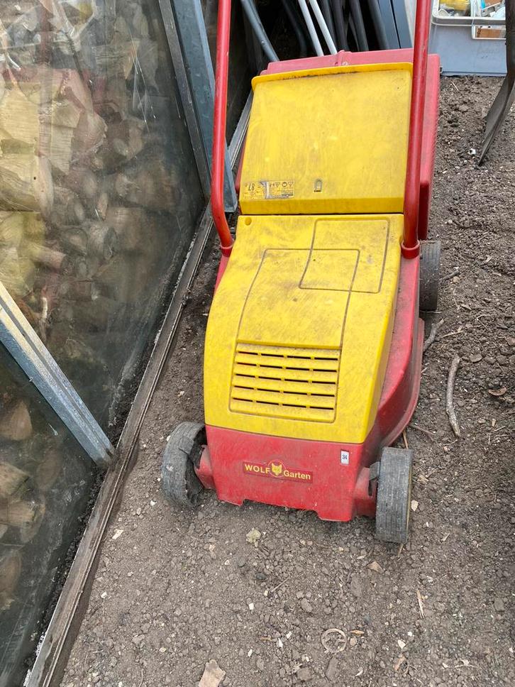 Elektrische Grasmaaier - Wolf Garten, Tuin en Terras, Grasmaaiers, Gebruikt, Elektrische grasmaaier, Opvangzak, Ophalen