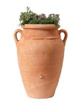 Antique Amphora regenton en plantenbak, terra 250L, Tuin en Terras, Regentonnen, Nieuw, Met kraantje, Kunststof, Ophalen of Verzenden