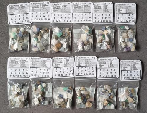 Restpartij sets mineralen, Verzamelen, Mineralen en Fossielen, Mineraal, Ophalen of Verzenden