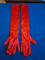 Lange rode handschoenen - weinig gedragen, Kleding | Dames, Geen merk, Ophalen of Verzenden, Zo goed als nieuw