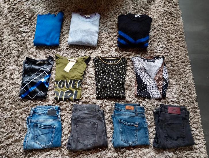 Kleding pakket maat M/L en jeans maat 30-30, Kleding | Dames, Dames-kledingpakketten, Zo goed als nieuw, Maat 38/40 (M), Ophalen of Verzenden