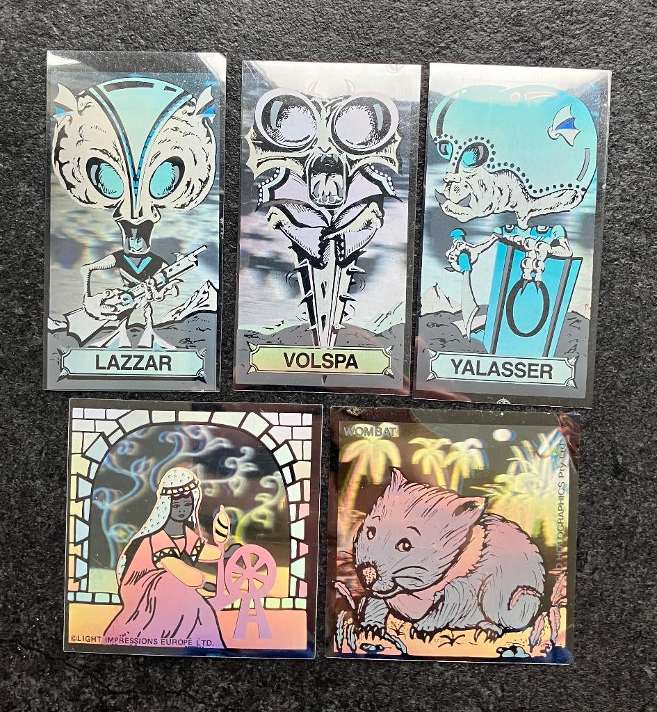 Panini Fantastickers 1989 Holograms, Ophalen of Verzenden, Zo goed als nieuw, Meerdere stickers