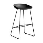 Barkruk Hay AAS 38 about a stool 2 x zwart 75 cm, Huis en Inrichting, Barkrukken, Ophalen, 60 tot 90 cm, Zo goed als nieuw, Metaal