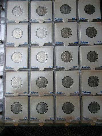 Belgie 5 Franc 36 stuks verschillende jaartallen , mooie kwa beschikbaar voor biedingen