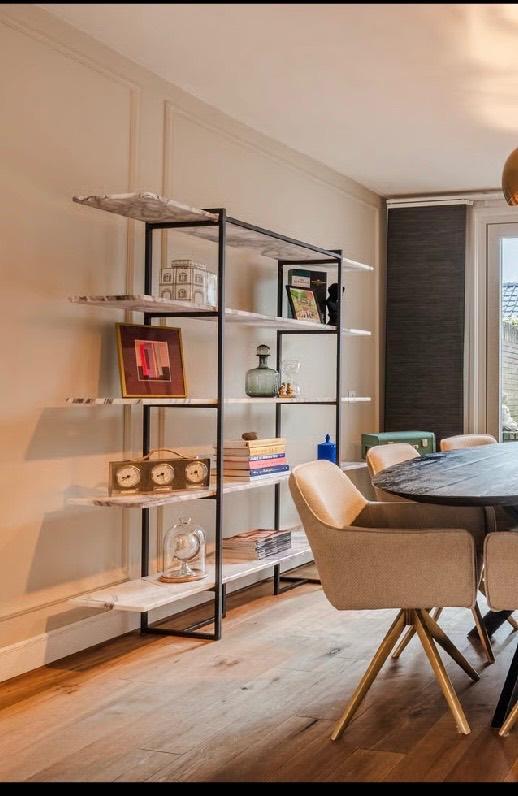 Marmeren vitrinekast homestock, Huis en Inrichting, Kasten | Vitrinekasten, Zo goed als nieuw, 150 tot 200 cm, 150 tot 200 cm