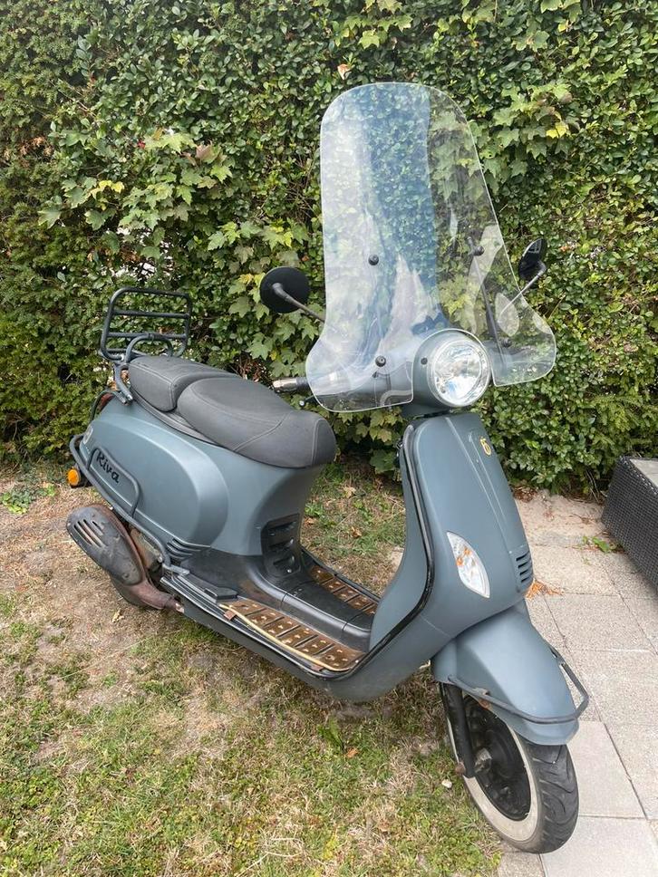 BTC Riva luxury scooter - geel kenteken, Fietsen en Brommers, Scooters | Overige merken, Gebruikt, Maximaal 45 km/u, Benzine, Ophalen