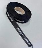 XL Lint Paco Rabanne - zwart zilver 1 CM X 25 M Meter nieuw, Nieuw, Ophalen of Verzenden, H, H