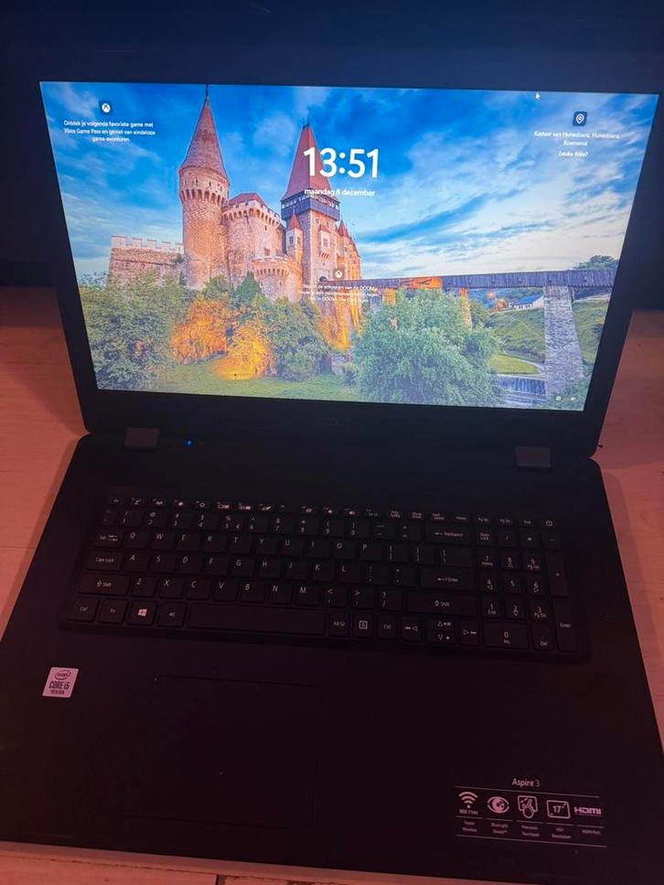 Acer Aspire3 i5 10thgen 8gb RAM 256gb SSD, Computers en Software, Windows Laptops, Zo goed als nieuw, 17 inch of meer, SSD, 2 tot 3 Ghz