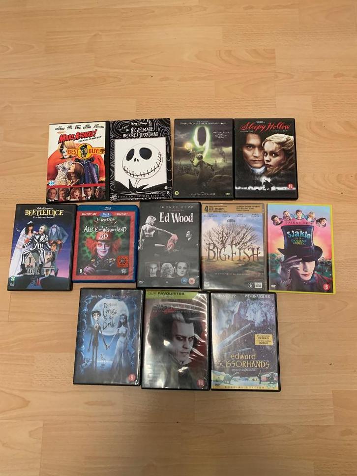 Tim BUrton DVD Collectie, Cd's en Dvd's, Dvd's | Overige Dvd's, Zo goed als nieuw, Vanaf 6 jaar, Ophalen