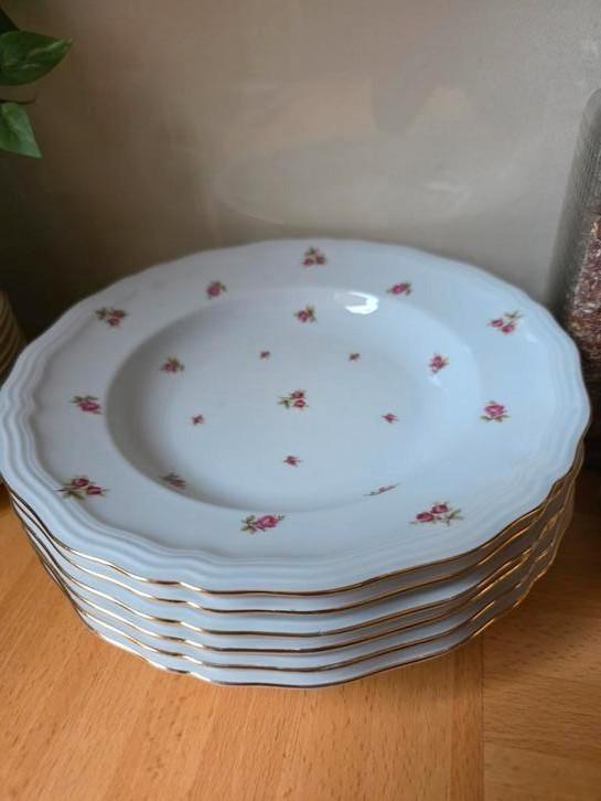 Rheinkrone roosjes borden, Antiek en Kunst, Antiek | Servies los, Ophalen of Verzenden