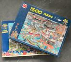 2 Jan van Haasteren Puzzels - 1500 Stukjes, Ophalen of Verzenden, 500 t/m 1500 stukjes, Zo goed als nieuw, Legpuzzel