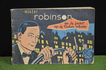 Oud reclame stripboekje : Mister Robinson en de jacht op de beschikbaar voor biedingen