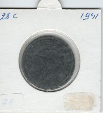 25 Cent1941 zink beschikbaar voor biedingen