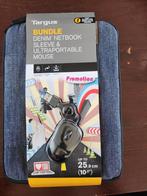 Targus Denim 10.2” Netbook Sleeve + Mini Mouse, Ophalen of Verzenden, 15 inch, Nieuw, Rugzak
