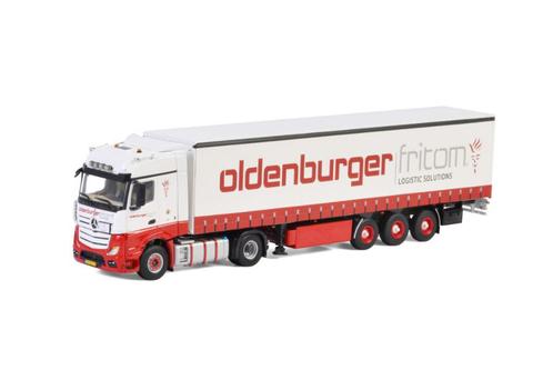 Oldenburger Fritom; MB Actros MP4 Tautliner (WSI 01-2692), Hobby en Vrije tijd, Modelauto's | 1:50, Nieuw, Bus of Vrachtwagen
