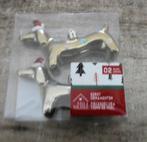 2 mooie kerstballen Takkie teckel., Diversen, Kerst, Ophalen of Verzenden, Zo goed als nieuw