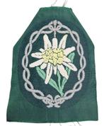 Gebirgsjäger ww2  Sleeve Edelweiss patch, Verzamelen, Militaria | Tweede Wereldoorlog, Ophalen of Verzenden, Amerika, Embleem of Badge