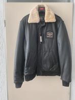 nieuwe donker bruine lederen pilotenjas bomberjack, Ophalen of Verzenden, Nieuw, Maat 56/58 (XL), Bruin
