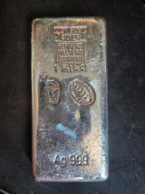1 Kilo Tony Goetz Zilverbaar - 999 Fijn Zilver, Postzegels en Munten, Edelmetalen en Baren, Ophalen of Verzenden