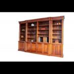 Grote Massief Mahonie Boekenkast "Belgravia", Ophalen, Met plank(en), 200 cm of meer, Klassiek