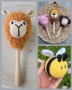 Gehaakte sambabal alpaca/ lama, aapje, leeuw, varkentje, bij, Ophalen of Verzenden, Nieuw, Kraamcadeau