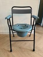 Opvouwbare/inklapbare toiletstoel met uitneembare wc emmer, Diversen, Verpleegmiddelen, Gebruikt, Ophalen