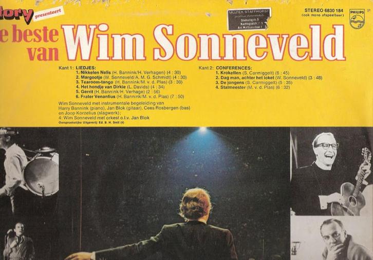 De Beste van Wim Sonneveld (de Story-LP) ook VERZENDEN, Cd's en Dvd's, Vinyl | Nederlandstalig, Gebruikt, Levenslied of Smartlap