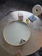 Ronde Spiegel met Gouden Lijst - Nieuw!, Huis en Inrichting, Woonaccessoires | Spiegels, Ophalen, Minder dan 50 cm, Rond, Nieuw