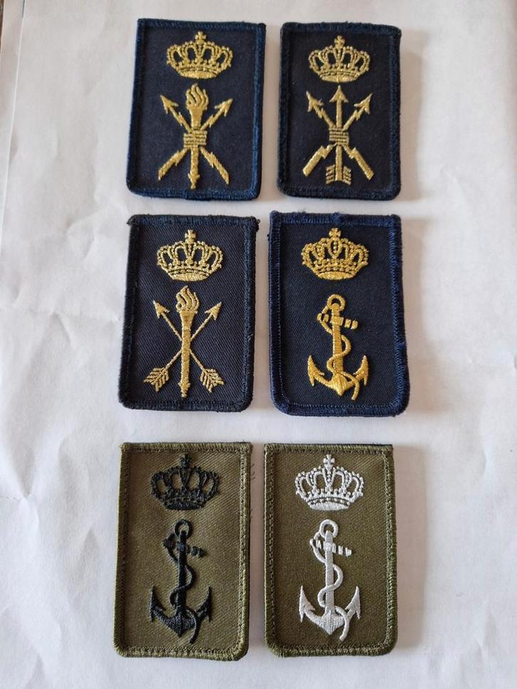 Marine Emblemen - Borst & Schouder Ruilen, Verzamelen, Militaria | Algemeen, Marine, Embleem of Badge, Nederland, Ophalen of Verzenden
