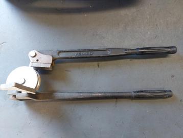 2x Ridgid Buigtang 3/8 en 1/2 inch. Voor koelleidingen airco