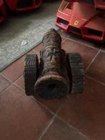 antieke houten kanon met kogels, Ophalen of Verzenden