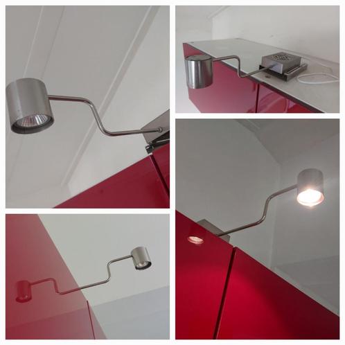 2 IKEA Grundtal RVS halogeen leeslampjes, Huis en Inrichting, Lampen | Overige, Gebruikt, Ophalen