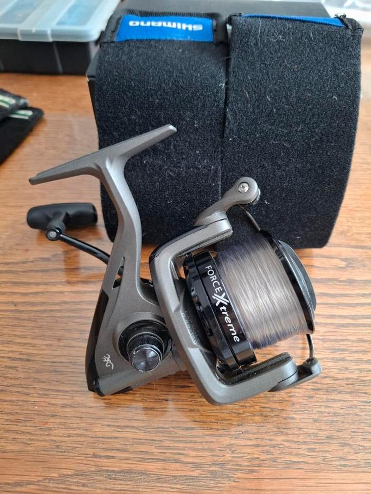 1x Browning Force Xtreme 6000 Feeder in zeer goede staat, Watersport en Boten, Hengelsport | Zeevissen, Zo goed als nieuw, Molen