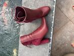 Half hoge laarsjes, Kleding | Dames, Schoenen, Verzenden, Lage of Enkellaarzen, Zo goed als nieuw, Rood