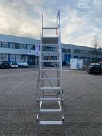 Aluminium Bordes trap 2.50 meter hoog., Doe-het-zelf en Verbouw, Ladders en Trappen, Ophalen, Gebruikt, Trap, Info@VDSTEENXXL.com