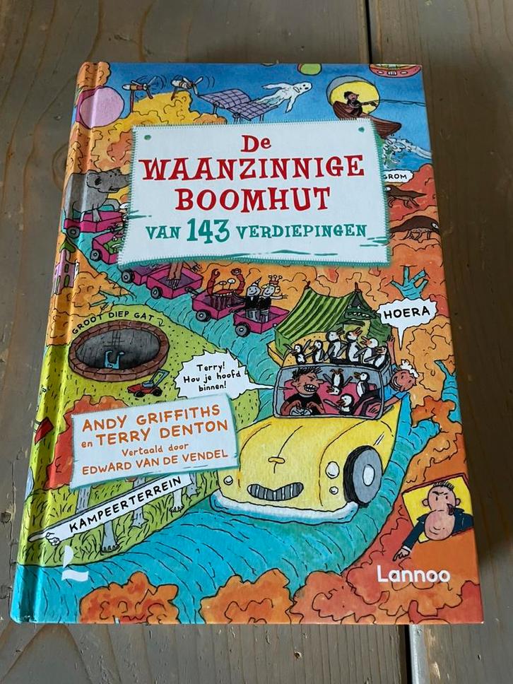 De waanzinnige boomhut van 143 verdiepingen, Boeken, Kinderboeken | Jeugd | onder 10 jaar, Zo goed als nieuw, Fictie algemeen