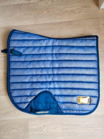 Zgan Horsegear Blauw/goud glitter dekje ( Dressuur full) beschikbaar voor biedingen