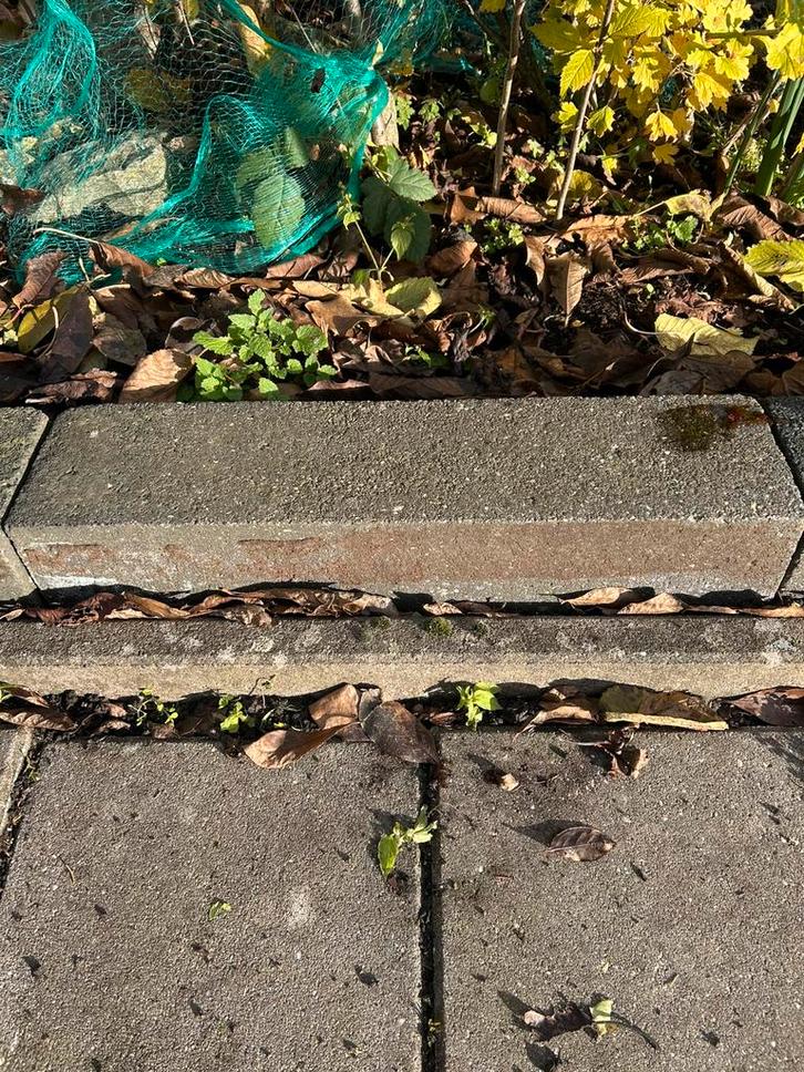 Stenen blokken grijs, Tuin en Terras, Tegels en Klinkers, Gebruikt, Overige typen, Overige materialen, 5 tot 10 m², Ophalen