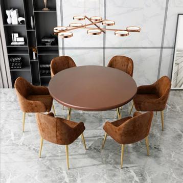 Bruine Ronde Tafelhoes Tafel Laken Tafellaken Tafelkleed beschikbaar voor biedingen