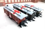 Fleischmann set 581110 KPEV "Lazarettwagen" Rodekruis, Gelijkstroom, -, Fleischmann, -
