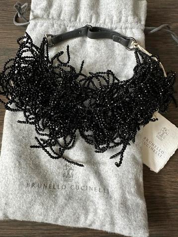 Zwarte Brunello Cucinelli ketting beschikbaar voor biedingen