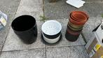 Bloempotten - Diverse Maten en Kleuren, Tuin en Terras, Bloempotten, Kunststof, Gebruikt, Rond, Binnen